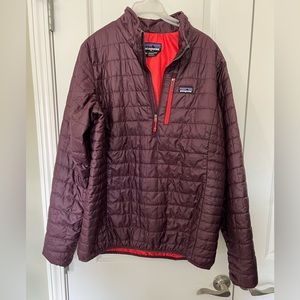 PATAGONIA WOMENS XL NANOPUFF 1/4 ZIP PULLOVER